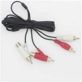 音視頻線，RCA公母轉(zhuǎn)接線，槍型RCA公母轉(zhuǎn)接插頭線